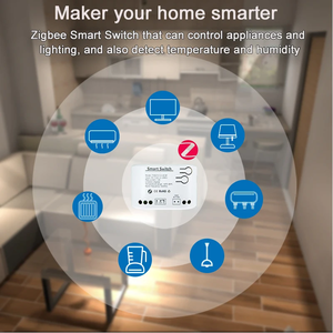 Tuya <strong>Zigbee</strong> Switch Module 1CH AC/DC 7-32V AC 85-250V Smart Switch Works Voice <strong>Control</strong> with Temperature and Humidity Sensor - Product Image 4