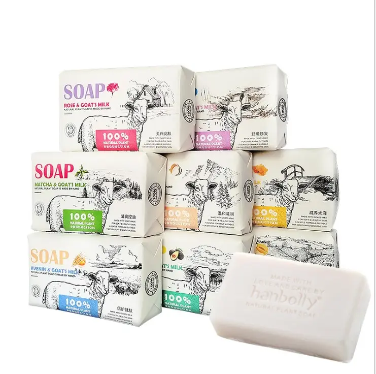 Venta caliente suministros de viaje portátil desechable Lavado de Manos Mini hoja de papel jabón adultos jabón de baño femenino jabón de leche de cabra