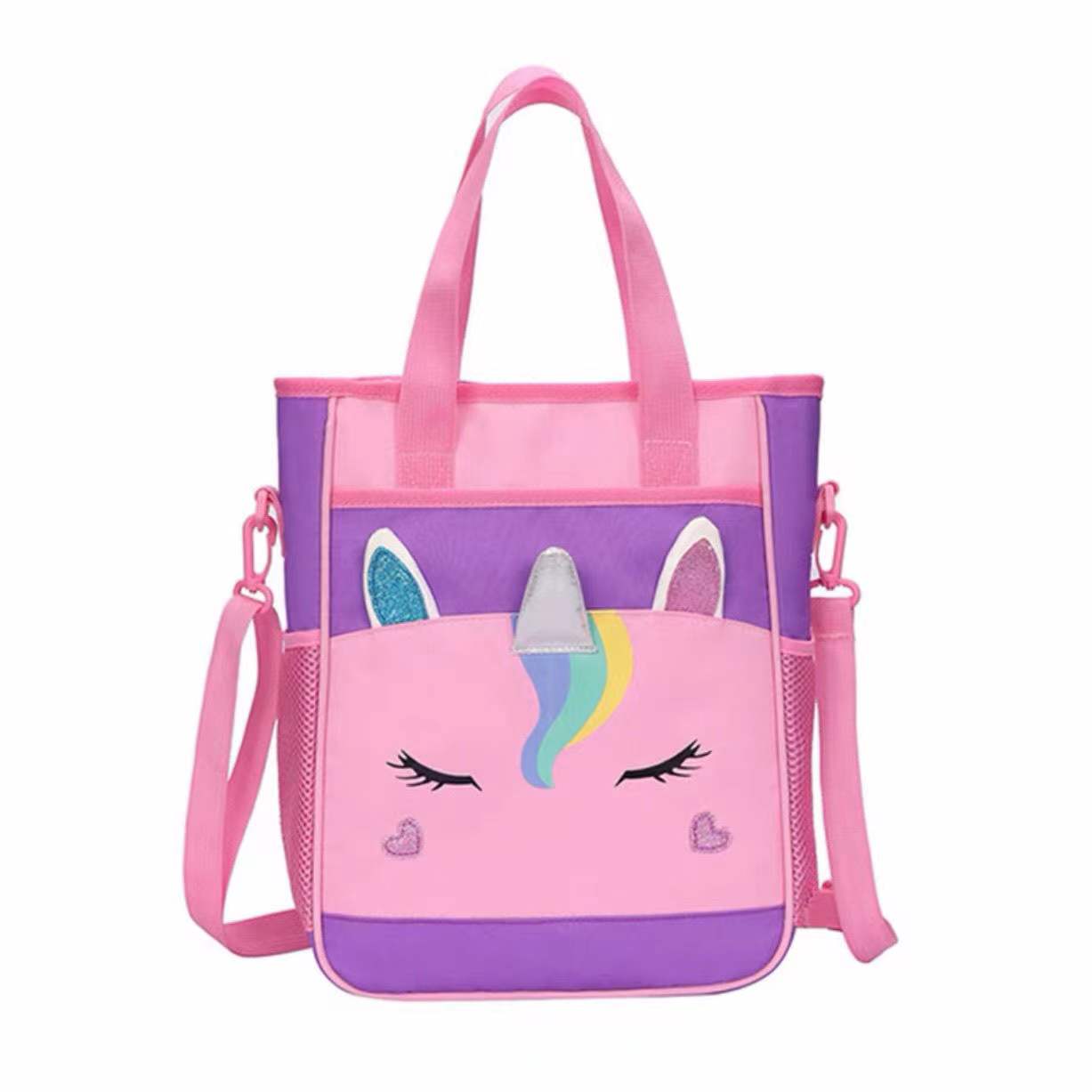 Purple tote bag