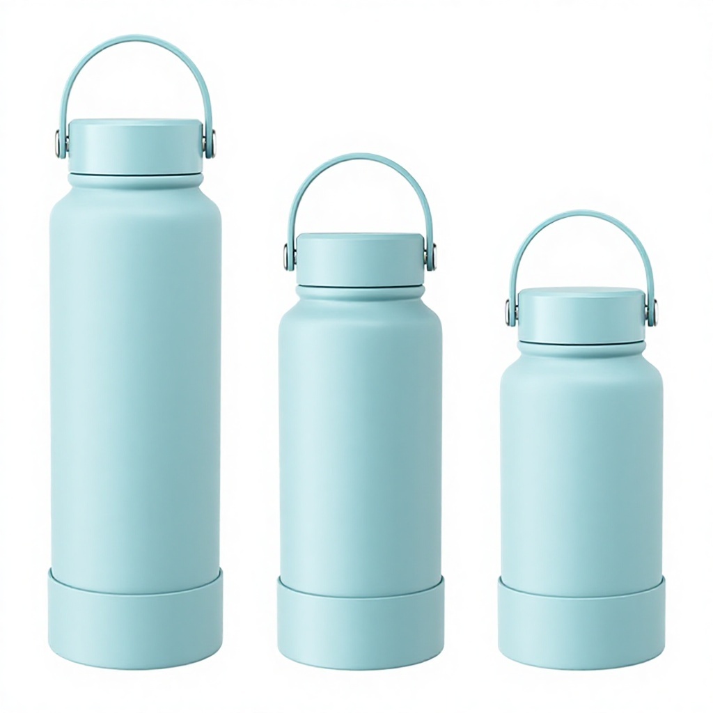 Light blue silicone cup sleeve