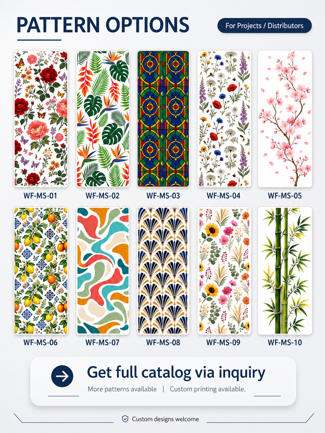 OPTIONS DE MOTIFS
