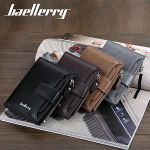 适用于Baellerry男士简单拉链扣卡座长款商务风格PU皮革钱包 - Product Image 5
