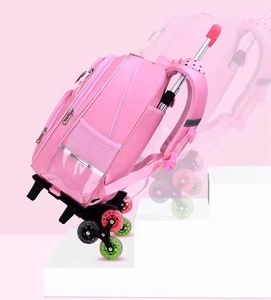 Stile carino per gattino rosa stampato zaino per studenti Set con scatola del pranzo Trolley e astuccio tre pezzi kit per ragazze - Product Image 5