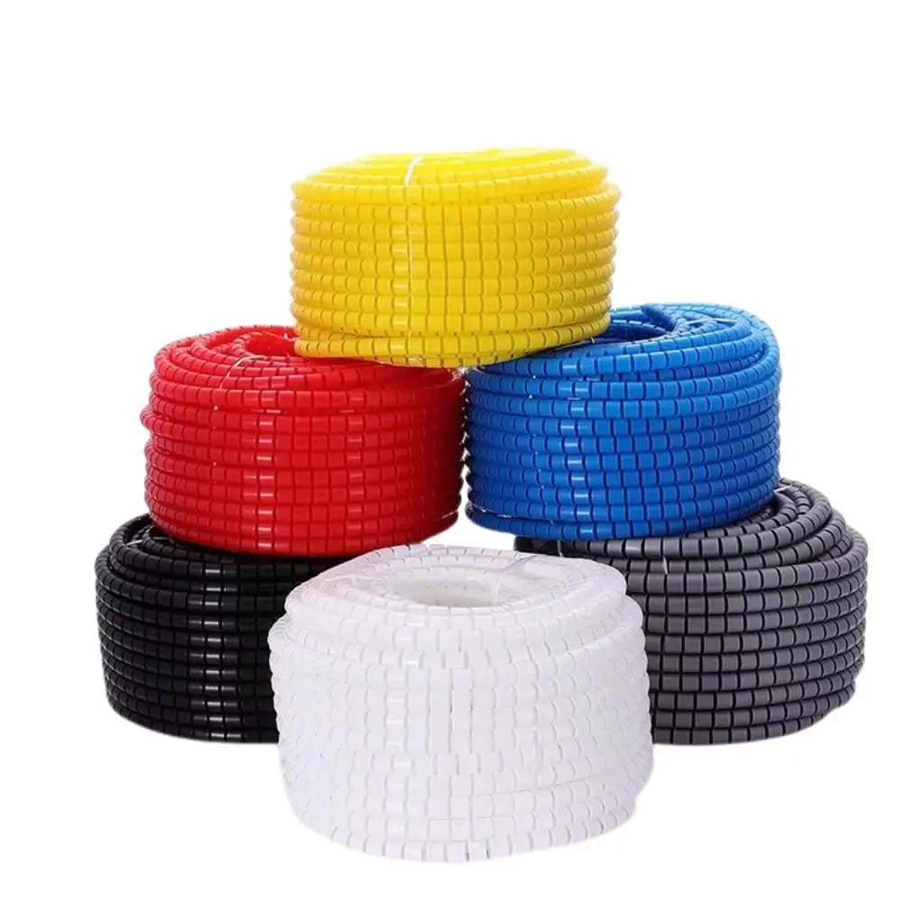 PP Plastics Cable Cover Sleeve Cable Organizer 8mm Rope Crimping Sleeve Cable Wire Protector Cover Tube