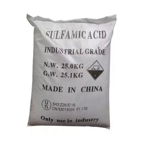 Acide sulfamique de poudre en cristal blanche de matière première des bons prix pour le décapant en métal