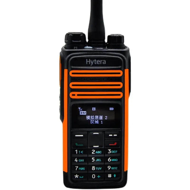 Hỗ trợ tùy chỉnh HYT hai chiều đài phát thanh td580 DMR kỹ thuật số Walkie-Talkie, 5 Wát tần số cao của nhãn hiệu FM GPS định vị cung cấp điện