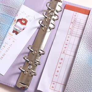 Carpeta de Planificador de hojas sueltas de anillo A5 A6 con logotipo personalizado, cuadrícula de puntos de inserción con 80 páginas, planificador de cuaderno en blanco rayado - Product Image 6