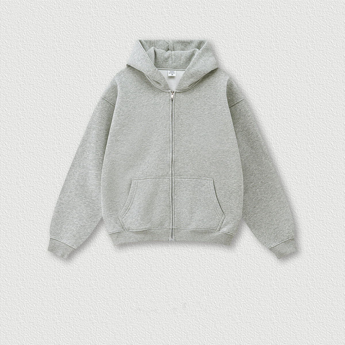 Sweat à capuche gris fleuri