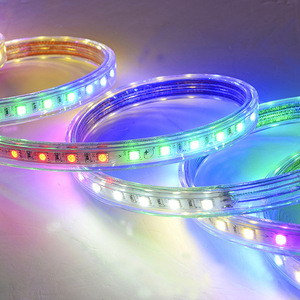 シングルロウ防水RGB LEDストリップライトストリング5mフレキシブルスマートPVC PCB音声およびアプリコントロールIP67定格 - Product Image 6
