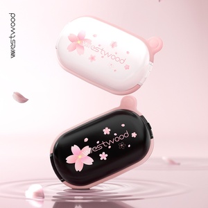 Kotak pil pemotong obat plastik Cherry Blossom PP dengan kompartemen Tablet satu dalam dua Portabel - Product Image 1