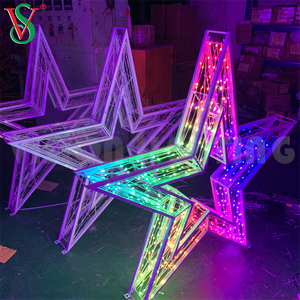 2025新しいデザインRGBフルカラーLed銅ストリングライト3Dスターモチーフライトピクセルモジュール付き - Product Image 3