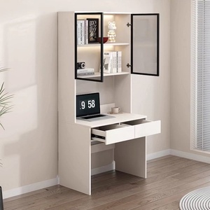 Escritorio y estantería de madera, muebles integrados, mesa de ordenador para dormitorio, juego de oficina, escritorio - Product Image 2