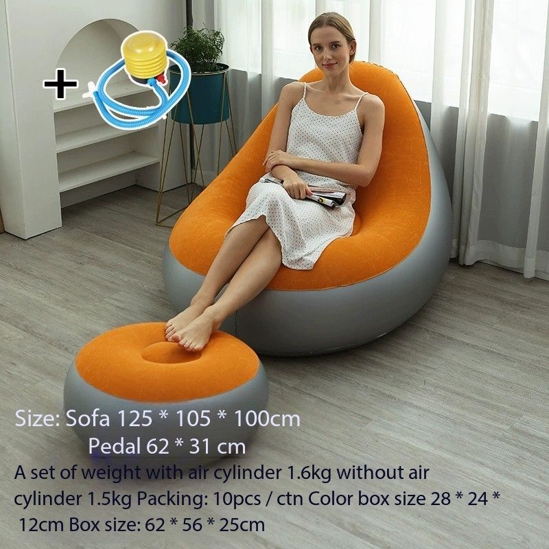 Nouveau orange + pompe à pied