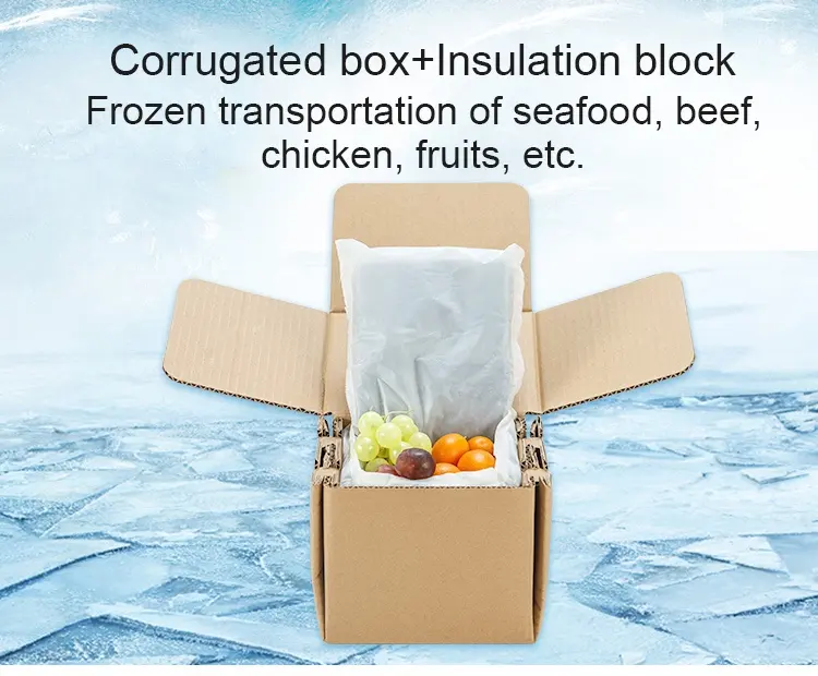 קפואים כיתה מזון קפוא לשימוש חוזר חם קר לבידוד קר עבור משלוח חם או קר ומשלוח פירות ים