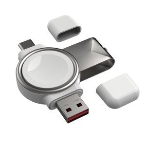 C tipi ve USB a Mini cep boyutu kablo ücretsiz akıllı saat 3W taşınabilir manyetik kablosuz şarj Apple izle SE/8/7/6/5/4/3/2 - Product Image 1