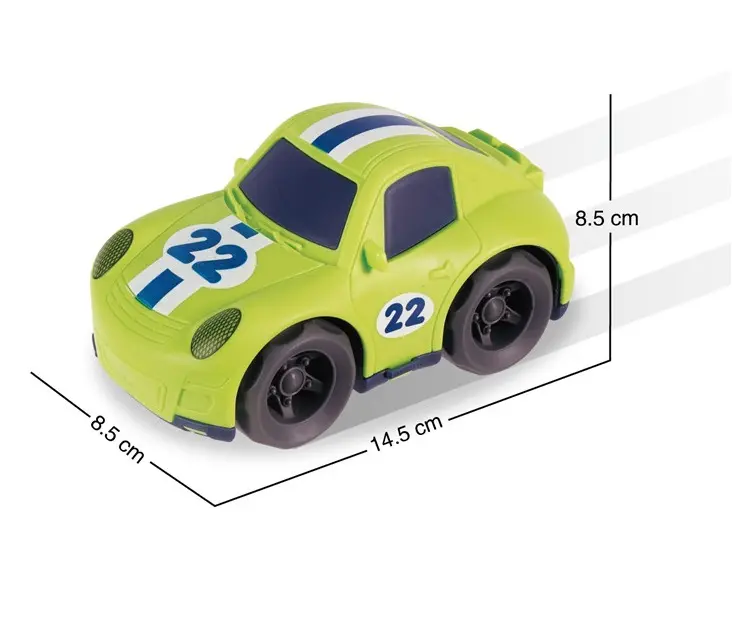 Mini car toys mini truck toys kit di auto modello in plastica con suono e luce mix di 4 colori