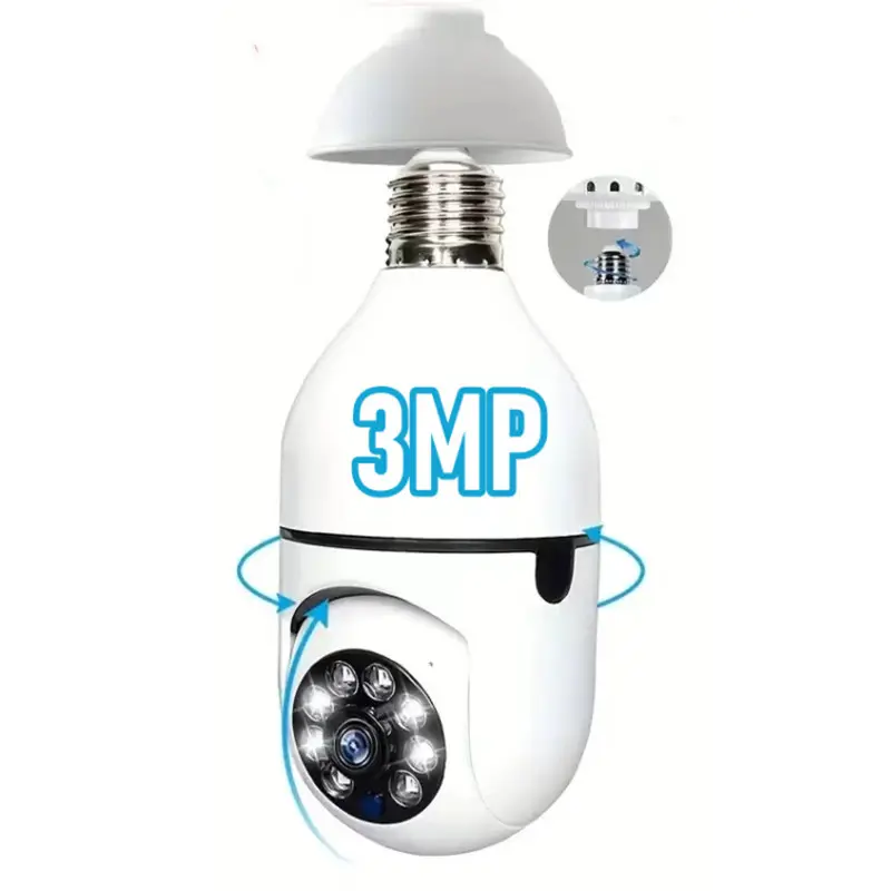5G Wifi E27 ampoule caméra de Surveillance Vision nocturne sans fil maison caméra 3MP CCTV vidéo sécurité Protection caméra Wifi ip moniteur