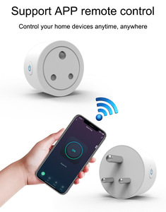 ปลั๊กอัจฉริยะอินเดีย South Africa Smart Life Tuya สมาร์ทซ็อกเก็ต WIFI สามรอบมือถือ App รีโมทควบคุมด้วยเสียง - Product Image 3