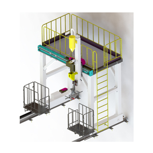 Automatic turntable rotation turning double column three axis positioner with chuck and holder - Product Image 1