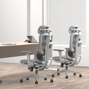 热卖人体工学椅旋转办公3D功能扶手网椅带搁脚板游戏椅 - Product Image 1