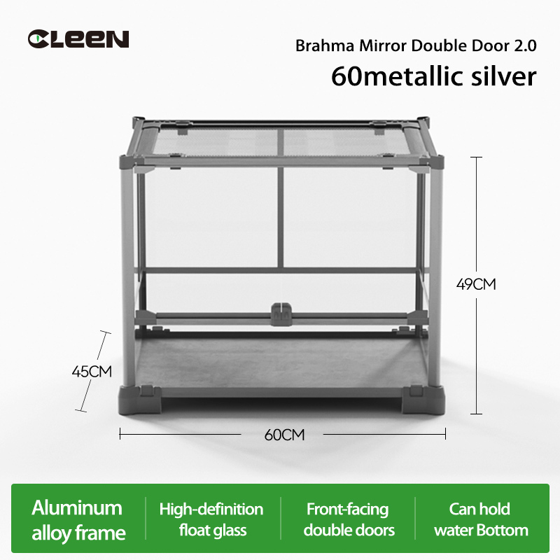 Puerta Doble Metálica Plata - 60*45*49