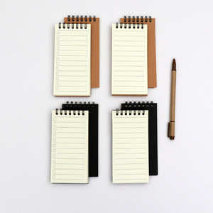 Bloc de notas personalizado, para hacer lista Bloc de notas, espiral, planificador semanal/Diario, logo kraft, bolsillo, Bloc de notas impresas