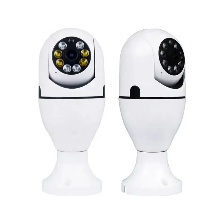 hot sale Smart home light bulb lamp wifi 2.4g camera 360 Degree pnaoramic wireless IR Security VR CCTV Camera