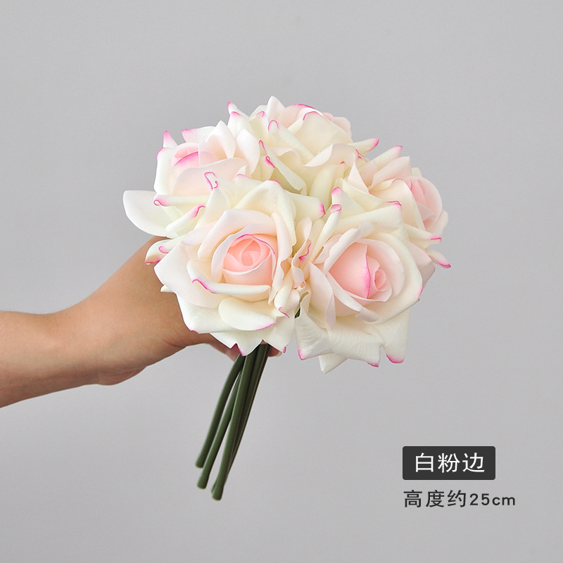 Blanco y rosa