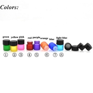 ขวดน้ำหอมแก้วใสสีรุ้ง1มล. ขวด1/4ขนาดเล็กกันรั่วขวดน้ำมันหอมระเหยพร้อมตัวลด Orifice