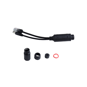 Waterproof 12v Poe <strong>Splitter</strong> Adapter 100Mbps with One Female Rj45 Poe <strong>Input</strong> Port and One Dc Plug <strong>Output</strong> and One Data Male Port