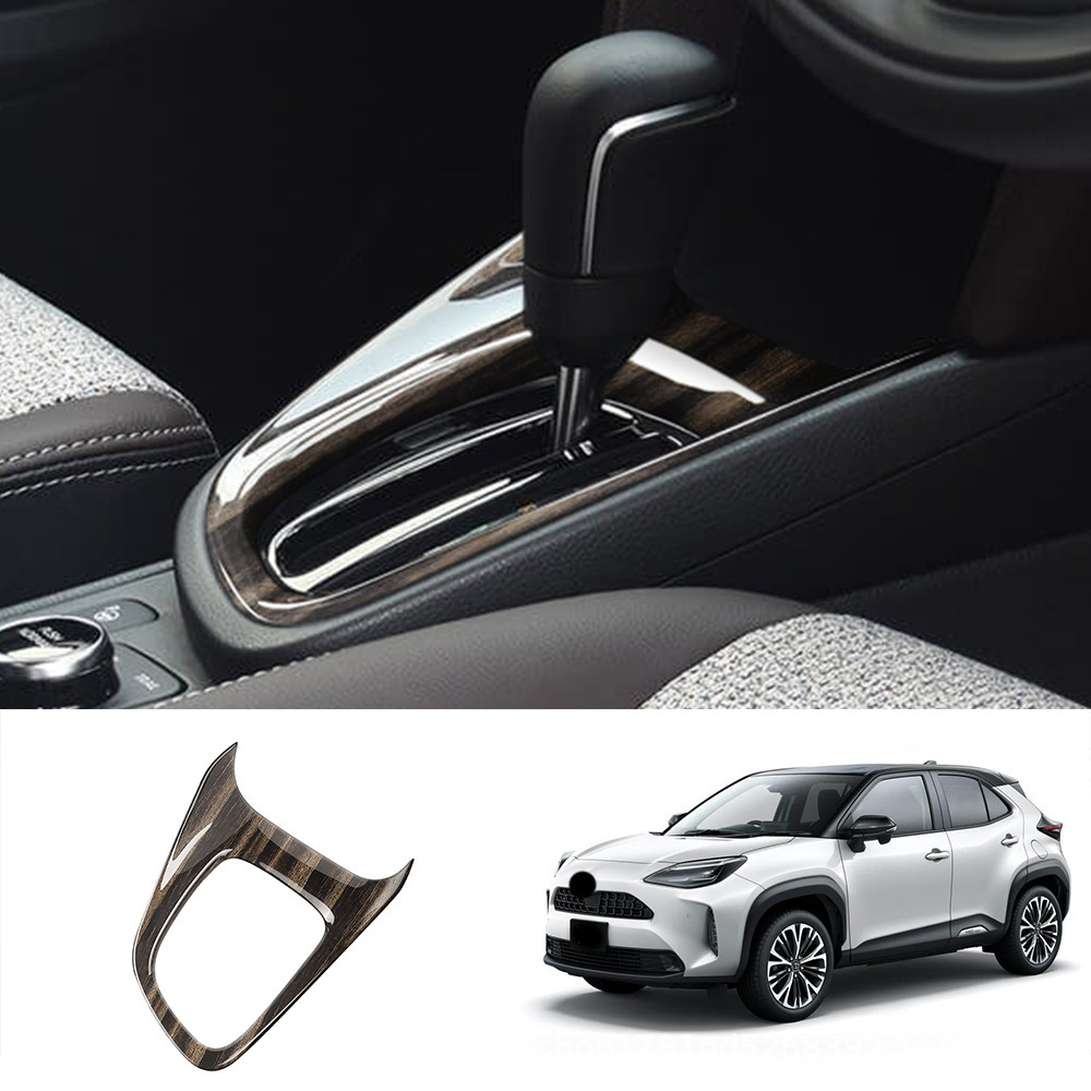 Cadre extérieur de conduite droite Yaris Cross, cadre d'engrenage, texture en bois