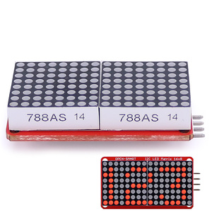 OPEN-SMART 0.8 "pollici 16x8 I2C LED modulo Display a matrice di punti rosso LED per Arduino