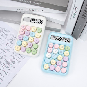เครื่องคิดเลขขนาดเล็กน่ารัก X923-1สำหรับการเรียนรู้ในสำนักงานสไตล์มาการอง12หลัก - Product Image 1