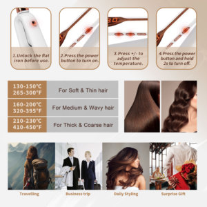 Titanyum kızılötesi Mch saç ütüler Plancha De Cabello <span class=keywords><strong>Diana</strong></span> geniş plaka düzleştirici profesyonel toptan taşınabilir saç düzleştirici