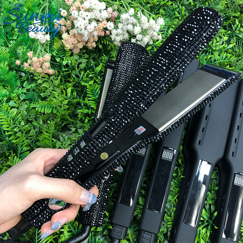 Hair Straightener OEM Factory Flatiron Fast Heating Wide Plate Straightener Parts Flat Iron