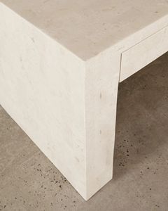 SHIHUI <strong>Customized</strong> Home Office <strong>Desks</strong> Marble <strong>Computer</strong> Table Rectangular Office <strong>Desk</strong> with Drawers Beige Marble <strong>Desk</strong> - Product Image 4