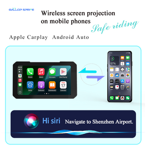 IP67 Wasserdichter Tragbarer 5-Zoll GPS-Navigator mit Radio, Kabellosem CarPlay, <span class=keywords><strong>Android</strong></span> Auto, Touchscreen für Auto und Motorrad mit Weltweiter Karte - Product Image 2