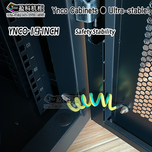 YNCO 42U Netzwerks chrank 19-Zoll Neongrün Stahl Metall 600*1000 Größe mit Glastür 37U Rechen zentrum Server Rack Stock Computer - Product Image 6