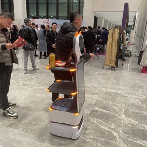 Hot Sell Supermarket <strong>Robot</strong> Waiter With Artificial Intelligence <strong>Robot</strong> for Display - Product Image 3