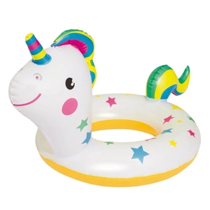 PVC Inflatable Round <strong>Unicorn</strong> <strong>Float</strong> Animals with Opening 78*54*50 CM for Kids Swimming <strong>Pool</strong> <strong>Float</strong> - Product Image 1