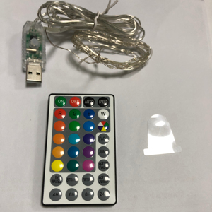 33 Fuß 100 Fuß LED USB Märchenstring-Lichter 16-farbig wechselnd Silberdraht-Lichter mit 7 Lichtmodi Fernbedienung - Product Image 1