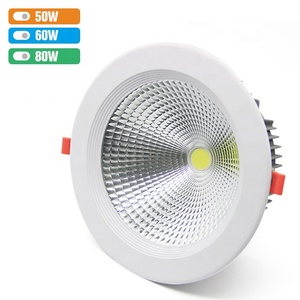 Yüksek kaliteli proje aşağı ışık gömme yuvarlak alüminyum 50w 60w 80w 8 inç cob led modül downlight - Product Image 2