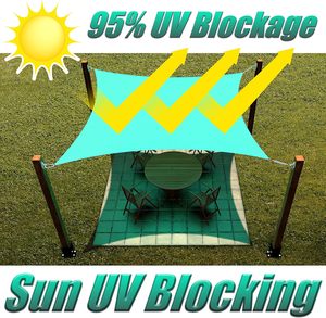 HDPE Triangle and Rectangle Waterproof <strong>Shade</strong> <strong>Sail</strong> <strong>NET</strong> - Multiple Sizes for Yard or Patio Sun Protection - Product Image 4
