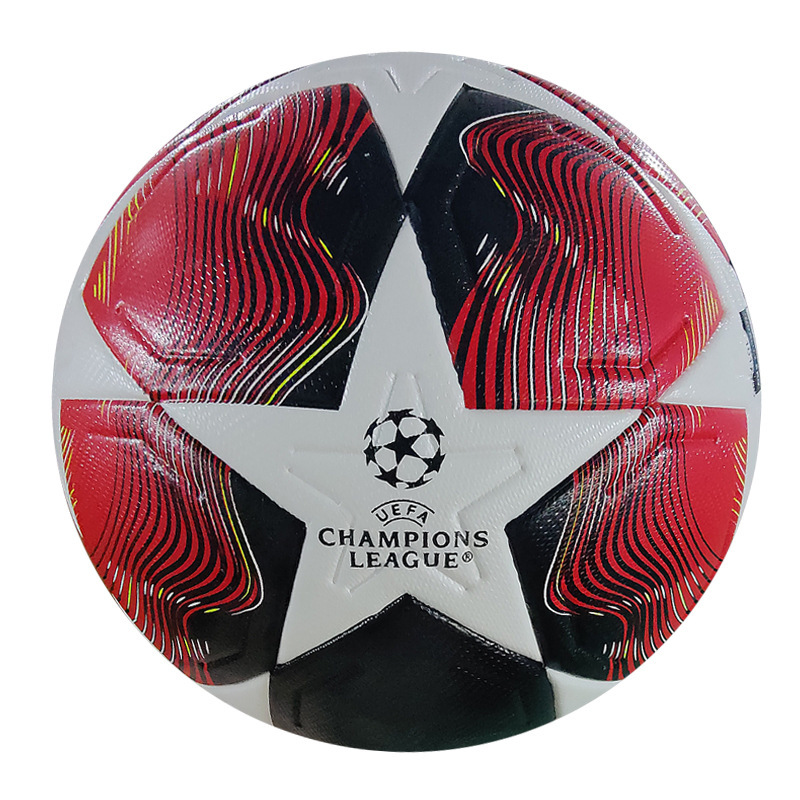 25 estrellas blancas, negras y rojas.