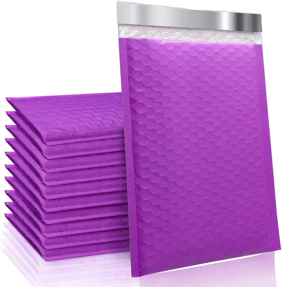 CTCX Purple Plymor Mail Bubble Mail Bubble Mailer Saco De Envio De Plástico Mailer Bubble Envelope Acolchoado Envelope Pacotes Postais