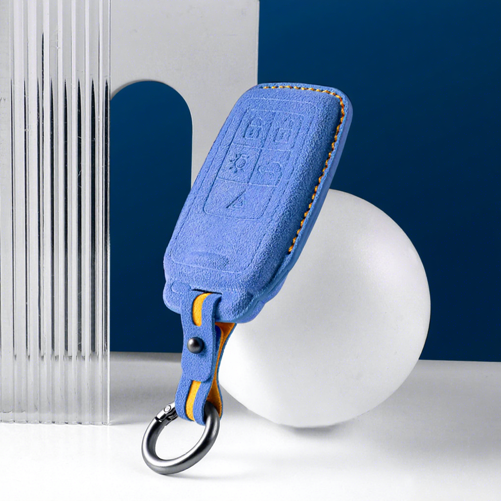 #4175 Bleu ciel + coutures jaunes