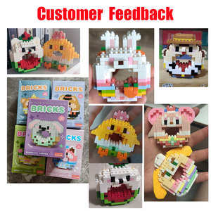 ของเล่น DIY ทำจากพลาสติกพร้อมชุดของเล่นทรงลูกบาศก์ตัวต่อหลากสี - Product Image 4
