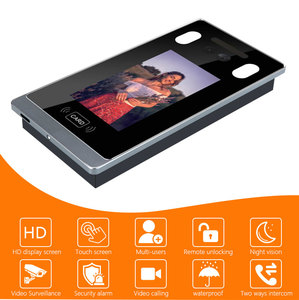 Fabricante Skynex, cerradura inteligente con pantalla táctil completa de 5 pulgadas para videoportero de puerta principal con sistema de intercomunicación de monitor para oficina - Product Image 3