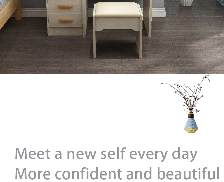 modern makeup table stool set