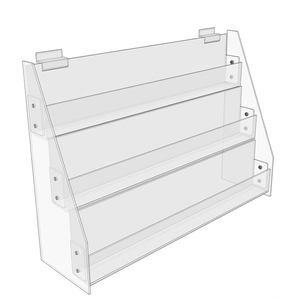 3 Ebenen Clear Acryl Slatwall Gruß karte Rack Wand <span class=keywords><strong>Display</strong></span> Regal <span class=keywords><strong>Pop</strong></span> Figuren <span class=keywords><strong>Display</strong></span> für den Einzelhandel
